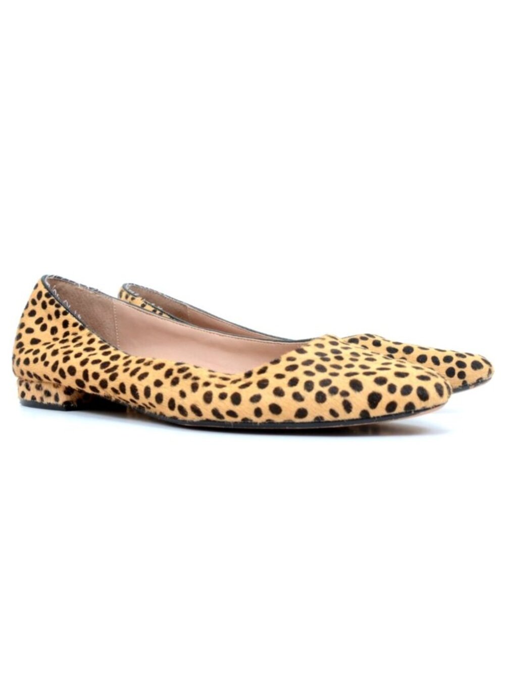 Steven By Steve Madden Bantry Women 8 Genuine Leather Calf Hair Almond Toe Flats